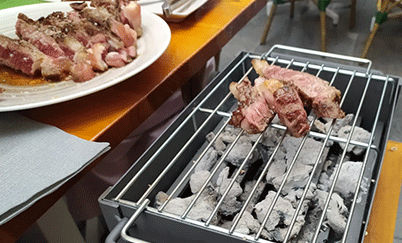 NOVEDAD 2020: Barbacoa para hacer los chuletones y entrecots al momento, y a tu gusto 